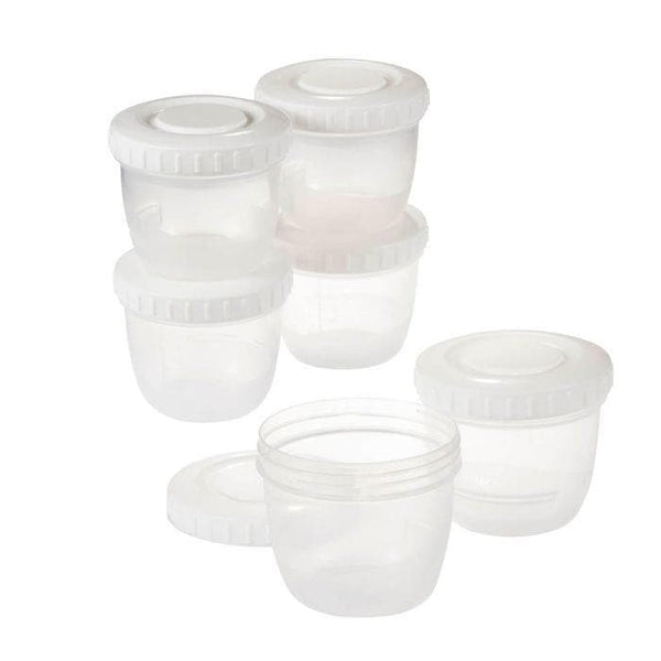Breast milk and baby food storage containers