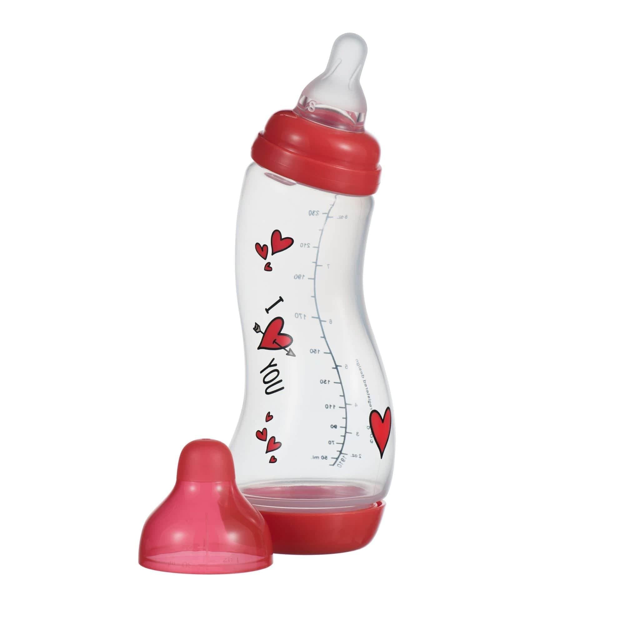 Anti-Colic S-babyfles Natural 250 ml - I Love You - Difrax