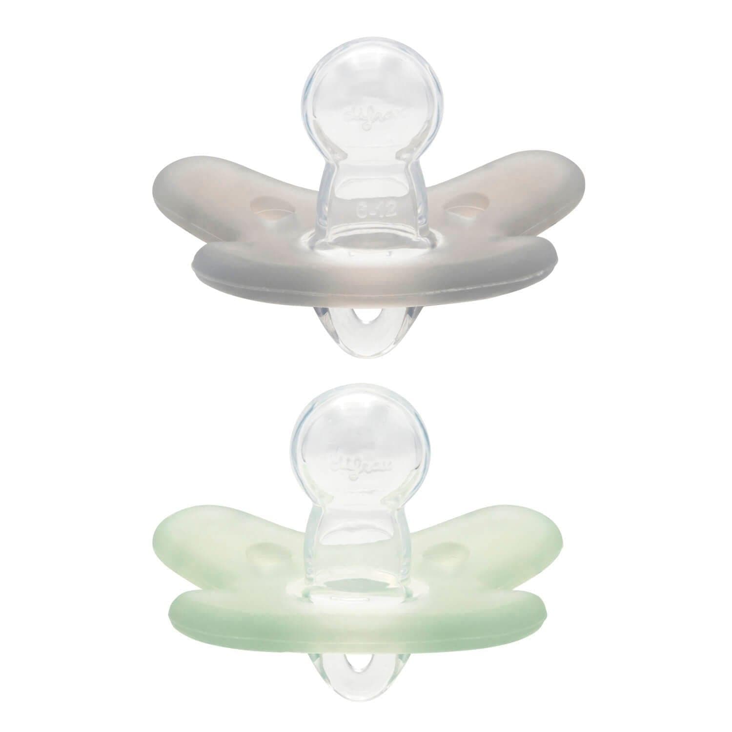 Silicone pacifier 6-12 months - 2 pack